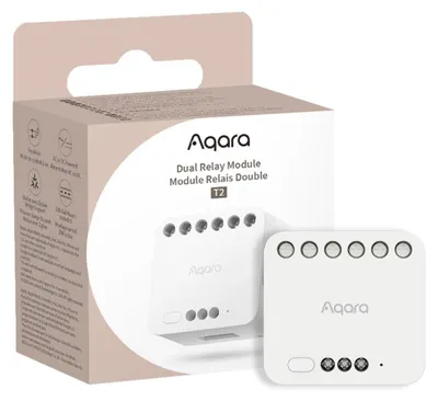 Immagine prodotto di Modulo relè doppio Zigbee per la domotica, 2 canali