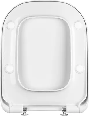 Produktbild von Toilettensitz kompatibel mit Roca Gap, WC Sitz aus antibakteriellem Duroplast, Toilettendeckel mit Absenkautomatik Soft Close SLIM