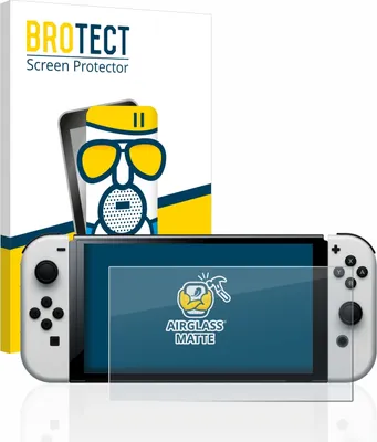 Produktbild von BROTECT Entspiegelungs Schutzglas für Nintendo Switch OLED-Modell Schutzfolie Panzer Folie Glas Display Schutz matt