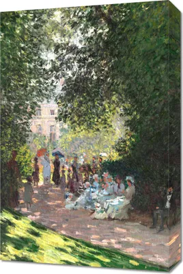 Produktbild von Bild 40x60cm Der Parc Monceau, Monet Vintage für das Wohnzimmer