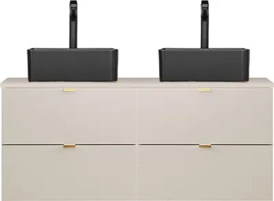 Produktbild von Doppelwaschtisch 120 cm in kaschmir matt, DURANGO-56