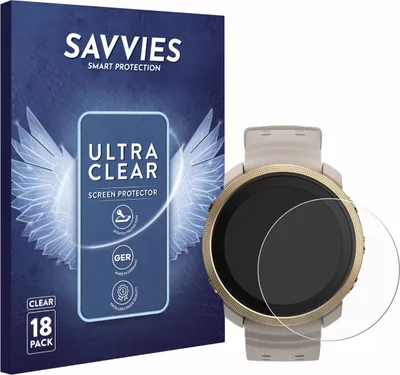 Produktbild von 18x Für Polar Vantage M3 Schutzfolie Savvies Displayschutz Display Schutz Folie Klar Transparent