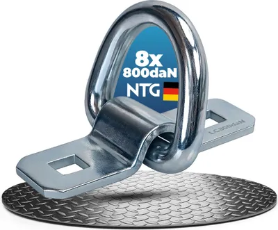 Produktbild von Zurrbügel Zurrösen Anhänger 8 Stück 800kg Zurrmulde Zurrhaken Ladungssicherung