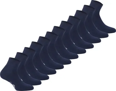 Produktbild von Diadora Uni Socken, 12er Pack - Sportsocken, Baumwolle, Mehrfachpackung, Logo, einfarbig Dunkelblau 39-42