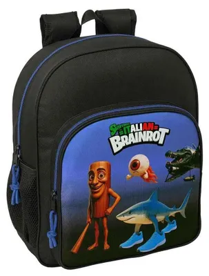 Immagine prodotto di Zaino Safta Brainrot, 15 litri, colore nero. Per bambini, colore nero, taglia unica