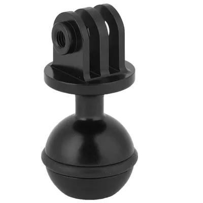 Produktbild von Kugelhalterung, Anderes Sportkamera-Zubeh?r, Metall, 360 Drehbarer Kugelkopfhalter, Halterung, Fotografie, Lampenarm, Basisadapter, Schwarz (Schwarz)