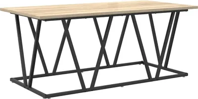 Produktbild von vidaXL Couchtisch Sonoma-Eiche 100 x 50 x 40 cm Sperrholz und Metall