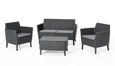 Obrázek produktu pro Zahradní set KETER Salemo 2 Seater Sofa - grafitová / šedá