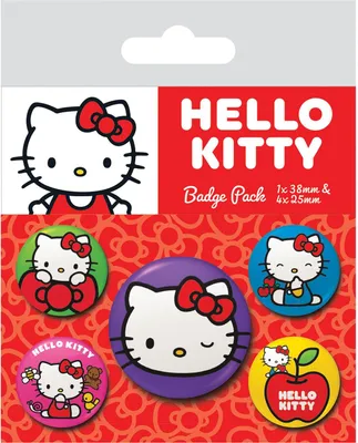 Zdjęcie produktu dla Zestaw 5 przypinek Hello Kitty Pyramid