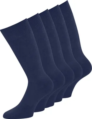 Produktbild von KB Socken Herrensocken Damensocken ohne Gummi Baumwolle blau 35-38