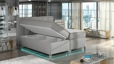 Produktbild von Luxus Designer Polsterbett Bett Betten Designerbett Boxspring Textil 180x200 Neu