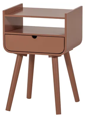 Produktbild von Nils Nachttisch/Beistelltisch Holz Altrosa