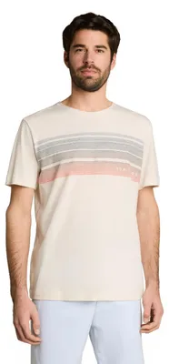 Produktbild von TOM TAILOR Herren T-Shirt mit Print, Regular Fit, Rundhals, kurzärmlig, Single-Jersey