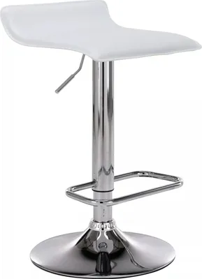 Immagine prodotto di In And OutdoorMatch Sgabello da bar Garry - Set di 1 - Ergonomico - Sgabello da bar senza schienale - Cucina - Bianco - 58-78cm