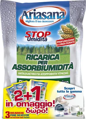Immagine prodotto di Ariasana 945802 assorbitore di umidità domestico e ricarica per assorbitore Assorbitore (ricarica) Assorbiumidità e odori