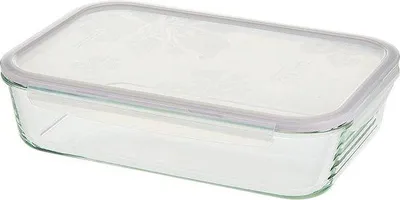 Image de Plat à gratin en verre Famanu, adapté au four et au micro-ondes, d'une capacité de 3,6 litres, idéal pour les lasagnes