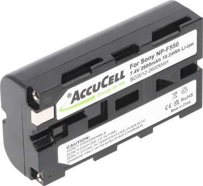 Produktbild von Akku passend für Sony NP-F550 7,4 Volt 2600mAh Sony NPF530, NPF330