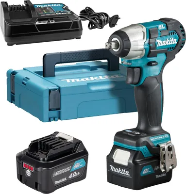 Image de Boulonneuse à chocs 12 V 160 Nm - MAKITA - avec 2 batteries 12V 4.0 chargeur - Makpac - TW160DSMJ