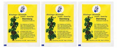 Produktbild von Kitzinger Steinberg Kitzinger Trockenhefe Weinhefe Reinhefe 3 x 5 g = 150 L