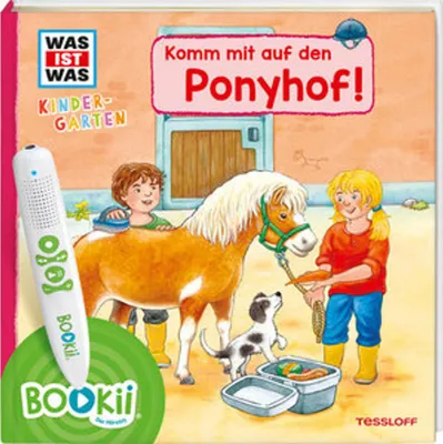 Produktbild von BOOKii® WAS IST WAS Kindergarten Komm mit auf den Ponyhof!