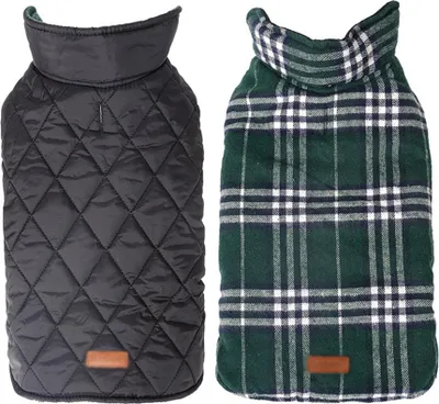 Produktbild von Haustierkleidung Hund Winterkleidung warmes kariertes Hemd
