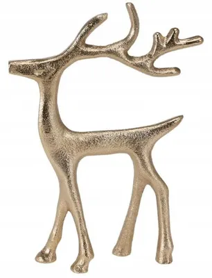 Productafbeelding van Gouden hert, kerstfiguur, 15x16 cm