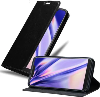 Produktbild von Cadorabo Hülle für WIKO VIEW 2 GO Schutz Hülle in Schwarz Handyhülle Etui Case Cover Magnetverschluss