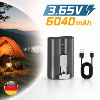 Produktbild von 6040mAh Akku-Ersatz 3.65V Wiederaufladbar für Spotlight Kamera Innen- und Akku