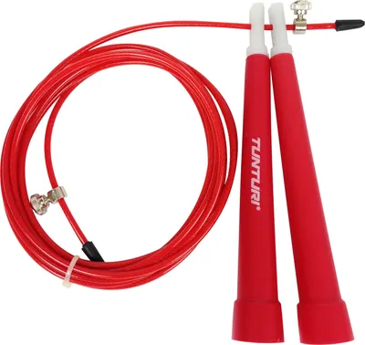 Immagine prodotto di Corda per saltare regolabile, corda sportiva 300 cm, nera, blu, verde, rossa, colore: rosso