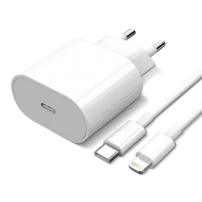 Obrázek produktu pro Originální 20W napájecí nabíječka Apple USB-C + kabel Lightning Power Delivery - Bílá