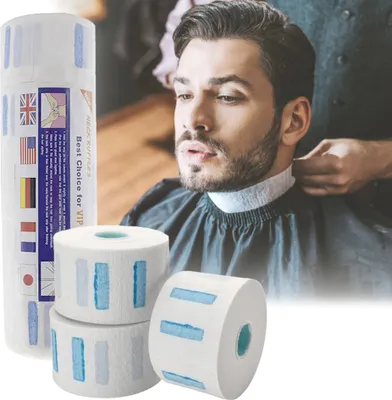 Produktbild von Friseur Einweg-Barberkragen Schutzkragen 100 Stück wasserdichter Schutzkragen