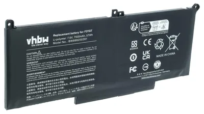 Produktbild von vhbw Akku Ersatz für Dell 453-BBCF, 451-BBYE, 0F3YGT, 0MYJ96, 0F3YGTY, 0DM3WC, F3YGT, DM3WC, 2X39G, DM6WC für Notebook (7500 mAh, 7,6 V, Li-Ion)