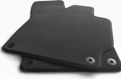 Produktbild von Fußmatten passend für Audi TT 8J TTS TTRS Quattro (2006-2014) Original Qualität Velours Automatten Set 2-teilig Vorne Schwarz