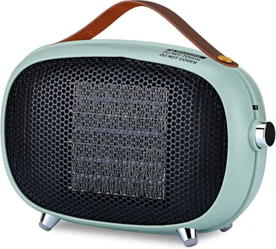 Produktbild von Heizstrahler, Mini Elektro-Heizstrahler 800W/400W, kleiner PTC-Keramik-Heizstrahler mit Kipp- und Überhitzungsschutz, 3 Betriebsmodi