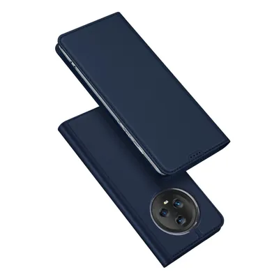 Zdjęcie produktu dla Dux Ducis Skin Pro etui do Honor Magic5 pokrowiec z klapką portfel na kartę podstawka niebieskie