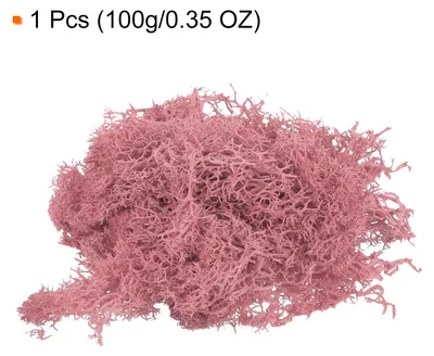 Produktbild von 3,5 Unzen Moos Fake Craft Moos Kš¹nstliches Moos Natš¹rliches Konserviertes Moos fš¹r Bastelkunst, Florales DIY-Projekt, Wand, Hochzeit, Garten, Terrassen Dekoration (Sš¹?es Rosa)