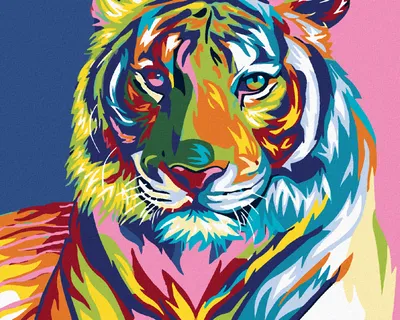 Produktbild von Zuty - Malen nach Zahlen - TIGER, 40x50 cm, ohne Keilrahmen