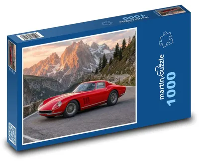 Obrázek produktu pro Puzzle 1000 Sportovní vůz v horách - martinpuzzle
