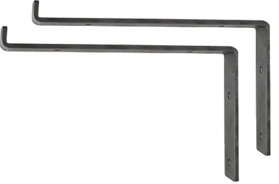 Produktbild von Natural Goods Berlin Regalhalter NEUKÖLLN, Regalhalterung, Regalträger, Wandregal, Wandkonsole, Industrial, 250 mm, 2 Stück