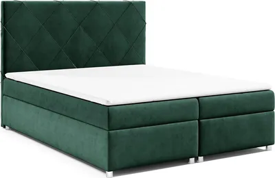 Produktbild von Best for Home Boxspringbett mit Bettkasten Trinity K-7 Bonellfederkern inkl. Topper, mit Lieferung, Aufbau & Entsorgung 180x200-Grün