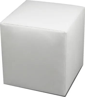 Produktbild von Pouf Accumoli, Mehrzwecksessel, Sitzsack, Hockerhocker,  Italy, 40x40 h42 cm, Weiß
