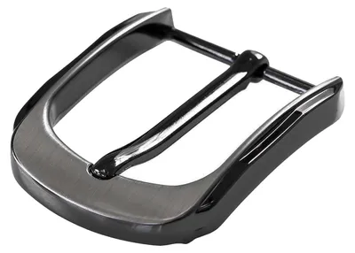 Gürtelschnalle / Gürtelschließe 40mm Metall, anthrazit, Var. F