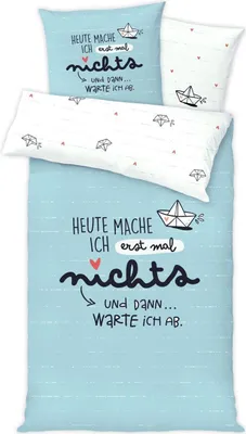Produktbild von Sheepworld - Geschenkewelt - Bettwäsche-Garnitur Heute