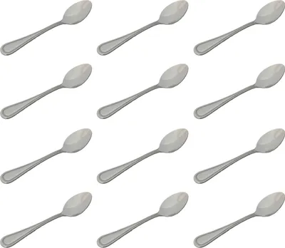 Produktbild von Kaffeelöffel Teelöffel Dessertlöffel kleine Löffel 14 cm Edelstahl Besteck 12 Stück Set