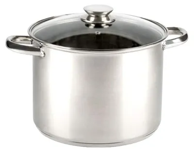 Produktbild von Kochtopf 20 cm 18/10 Edelstahl mit Deckel, Induktionsgeeignet, Kapselboden