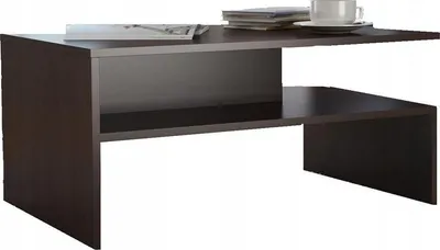 Produktbild von MATKAM Moderner Couchtisch OLA, H50 x B100 x T48 cm, Robuste Qualität, ideal für jedes Interieur (Wenge)