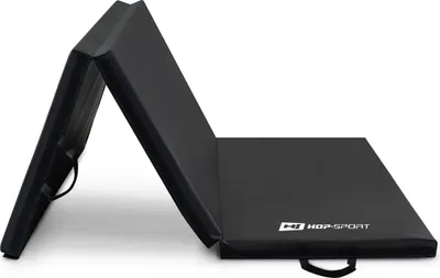 Produktbild von Hop-Sport Turnmatte klappbar Weichbodenmatte Klappbar für zuhause Fitnessmatte Gymnastikmatte - Hart 5cm HS-095FM Schwarz