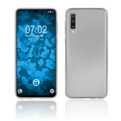 Produktbild von PhoneNatic Case kompatibel mit Samsung Galaxy A70 - Crystal Clear Silikon Hülle transparent + 2 Schutzfolien
