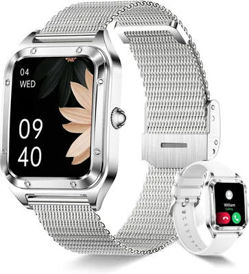 Produktbild von Betatree Smartwatch Damen 1.85 Zoll mit Telefonfunktion, WhatsApp, 110+ Sportmodi, Fitness-Tracker, Herzfrequenz, SpO2 & Schlafmonitor