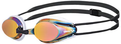 Zdjęcie produktu dla Arena Tracks Mirror Racing - lustrzane okulary pływackie, kolor: biały/czerwony